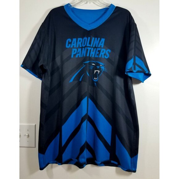 Mens Carolina Panthers Reversible Shirt size Large NFL Flag Football - Picture 3 of 15